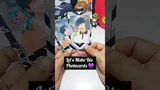 Bts Photoard | Easy Bts Craft 💜 #diy #bts #btsmerch #viral #shorts #shortvideo #youtubeshorts