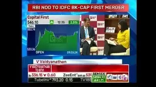 Mr. Vaidyanathan addressing BTVI on RBI&rsquo;s approval on the Merger of Capital First & IDFC