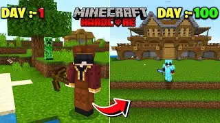 I Survived 100 Days In Pocket Edition Minecraft Hardcore..... || HINDI