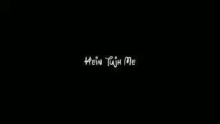 🥀New Song Lyrics Black Screen WhatsApp Status | Love Song | Lofi Song | Saiyaara song lyrics