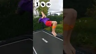 BACKFLIP mit verbundenen ARMEN + BEINEN + AUGEN? #aconx #trampolin #backflip