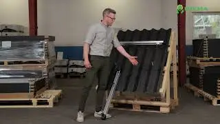 Montering af solceller p&aring; eternittag (Van Der Valk)