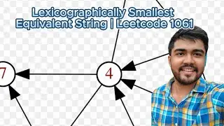 Lexicographically Smallest Equivalent String | Leetcode 1061 | Graph | DFS | BFS | Graph in strings