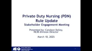 PDN Rule Update for Nurse Assessor - March 18, 2025