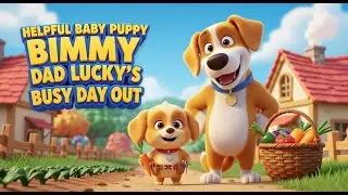 Helpful Baby Puppy Bimmy and Dad Lucky's Busy Day Out | My Puppy Life