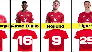 Manchester United Football Club Players Jersey Number In 2025 | Man United FC Players Shirt Numbers