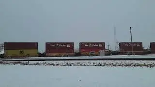 CN 2872 Q116 at Ladysmith, WI on 12-26-24