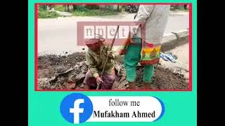 Telangana state kaghaznagar Municipal Central Lighting || 1st phase work start || #nnetv