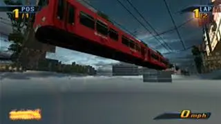 Lakeside Getaway, unused tram (Burnout 3: Takedown)