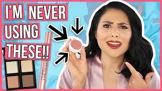 Full Face of my LEAST USED Drugstore Makeup (Why I Don't Use Them! ☕️ )