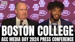 Bill O&rsquo;Brien & Boston College's Thomas Castellanos, Ezeiruaku & Drew Kendall on BC's 2024 Potential