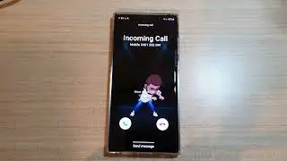 Incoming Call With Dancing Background on Galaxy S22 Ultra - The Voyage Ringtone