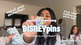 Disney Pin Mail Whatnot Haul (as a New Pin Trader) & Organizing My Collection DIY Pin Display