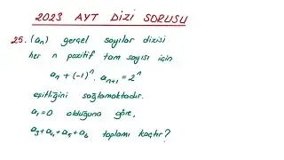 2023 AYT Dizi Soruları