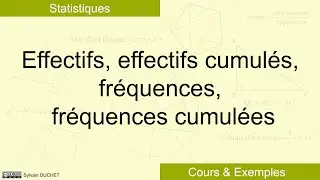 Effectifs - Effectifs cumulés - Fréquences - Fréquences cumulées