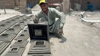 DIY Cement || Making Concrete Pillar Cap Using By Cement,Gravel And Sand