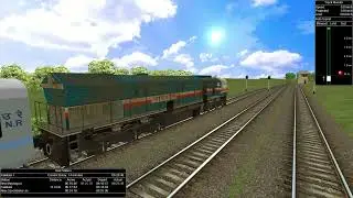 Avadh Assam Express with WDP-4D | MSTS Diesel Loco Action