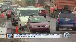 Michigan Senate passes gas tax hike to fix roads