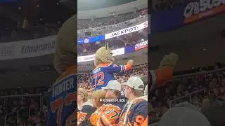 Rogers Place Hunter | Edmonton's Mascot in Action