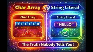 Char Array VS String Literal Which is BEST for Programming?