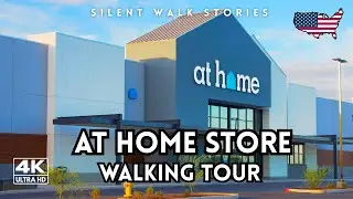 At Home Store Walking Tour 4K | No Talking | USA Home Decor Walk