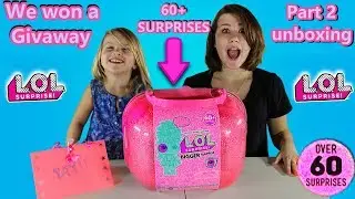 New lol doll big surprise! Lol bigger surprise blind box! Toy unboxing part 2! Toy Giveaway winner!