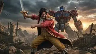 THE PIRATE KING vs. THE PRIME | Gol D. Roger vs. Optimus Prime - Epic 3D Cinematic Battle