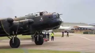 Avro Lancaster's PA474 & KB726 start up and taxi together