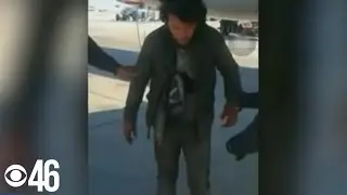 Stowaway found in landing gear of plane