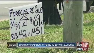 Lack of home inventory leads to increase in wholesale real estate signs in Tampa Bay