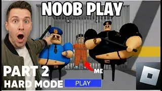 Barry’s Prison Run HARD MODE 😱 | Police Prison Escape Obby | Roblox Hard Play Part 2