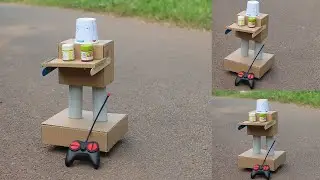 how to make food serving robot  science project / rc robot home made
