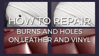 Repair burns and holes on leather and vinyl with Coconix Leather Care Pro