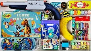 Top 10👆🏼Stationery collection👆🏼5 in 1 Art Kit, highlighter, pens, doms, floating pens, glitter pens