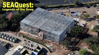 Aerial look at construction of SEAQuest: Legends of the Deep