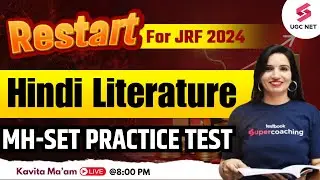 MH SET Hindi Literature Preparation | MH-SET Hindi 2024 Live Mock Test | Kavita Mam