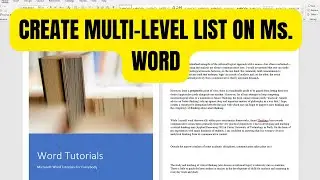 How to Create a Multilevel List in MS Word - Ultimate List Formatting Guide!