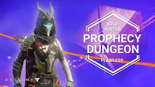 Prophecy Dungeon: Solo Hunter Flawless Full Run - Destiny 2