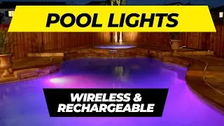 Wireless and Rechargeable Pool Lights, Add Lights to your pool, without dealing with wires.