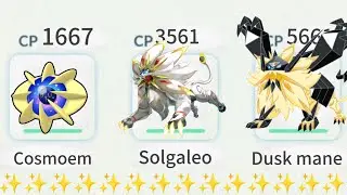 Использование DUSK MANE NECROZMA SOLGALEO в битве в Pokemon Go, слияние покемонов в Pokemon Go