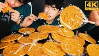 ASMR | Squid game official uniform unboxing & Dalgona MUKBANG | no talking eating sounds