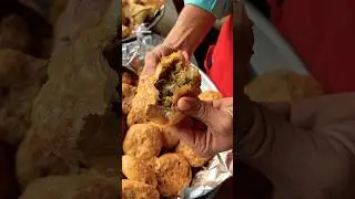 Khasta Chicken Kachori| Famous Kachori Walay Bhaiya #food  #streetfood #khastapuri