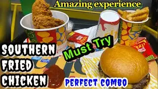 Food Adventure OPTP&rsquo; Fried chicken & Smash Beef Burger Teste Test | Street food Review #streetfood