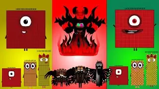 Numberblocks Band Re Take (1.T - 1.Q) vs Uncannyblocks Band Different Units