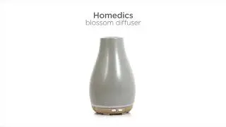 Ellia Blossom Ultrasonic Diffuser with Ambient Mood Lighting - Grey