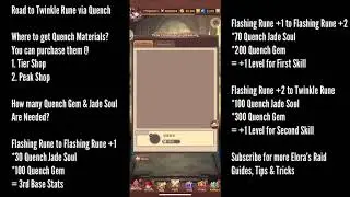 Twinkle Rune Material Guide for Elora&rsquo;s Raid, Tales of Radiance, Idle Legends