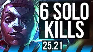 EKKO vs AKALI (MID) | 22/2/12, 6 solo kills, 46k DMG, Legendary | EUW Master | 25.21