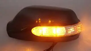 LED Turning Signal Exterior Mirror Carbon style Cover Fit~03-04-05-07 08 MAZDA 3