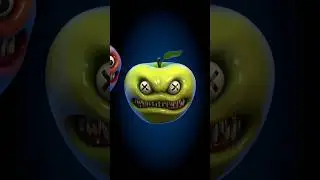 😨 Scary apple animation loop #animation #scary #weird #kids #youtubeshorts #shorts #viral #fyp