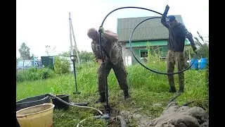 Вода из недр Балтики. #Гидробурение # #абиссинская скважина #вода для дома#бурение в калининграде